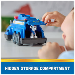 Retractable tow hook enhances interactive rescue play with realistic motion.