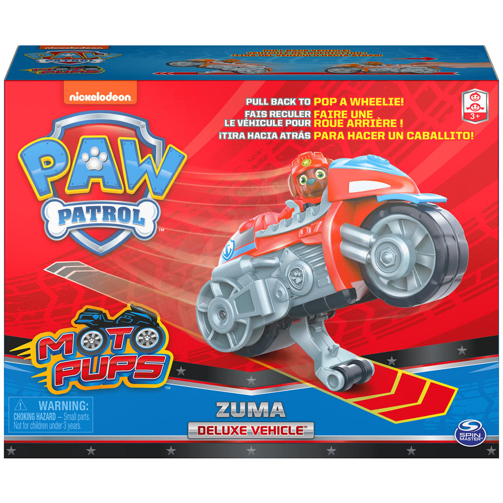 Zuma figure included for ready-to-play Moto Pups adventures