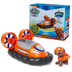 Paw Patrol Zuma hovercraft front view with authentic details for imaginative rescue play