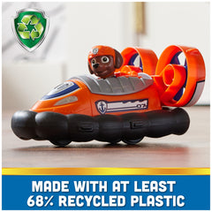 Paw Patrol Zuma hovercraft wheels spin during pretend rescue missions