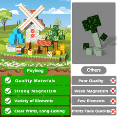 Payleeg magnetic blocks click sound during connections boosts focus and engagement.