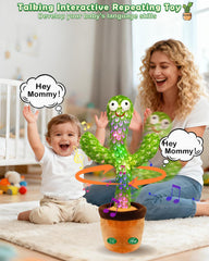 Pbooo Talking Dancing Cactus plays 120 English songs to entertain