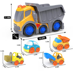 P&C toy truck with simulated sound and lights for sensory engagement