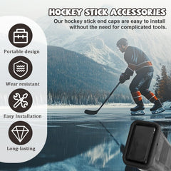 Pcmursal hockey stick end plug demonstrates versatile size options for fit.