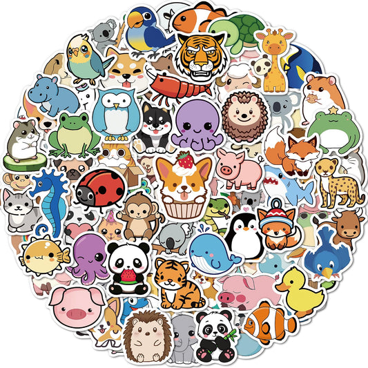 pcnearty animal stickers on water bottle for durable color and easy reuse