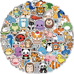 pcnearty animal stickers on water bottle for durable color and easy reuse