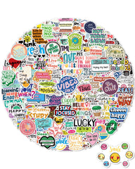 pcnearty water bottle stickers 300pc set; waterproof and fade-resistant for everyday use.