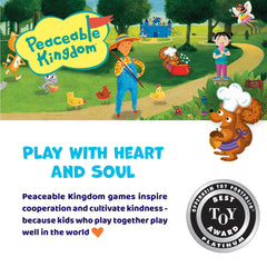 Peaceable Kingdom Acorn Soup Game includes a parent guide for guided play