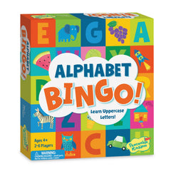 Peaceable Kingdom Alphabet Bingo board for early literacy practice