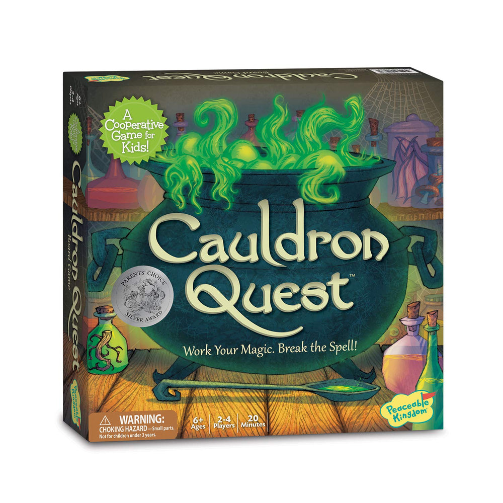 Peaceable Kingdom Cauldron Quest bottle pour invites imaginative potion crafting and cooperative play
