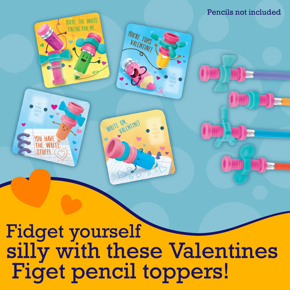 Peaceable Kingdom 28 cards and toppers provide variety for every classmate