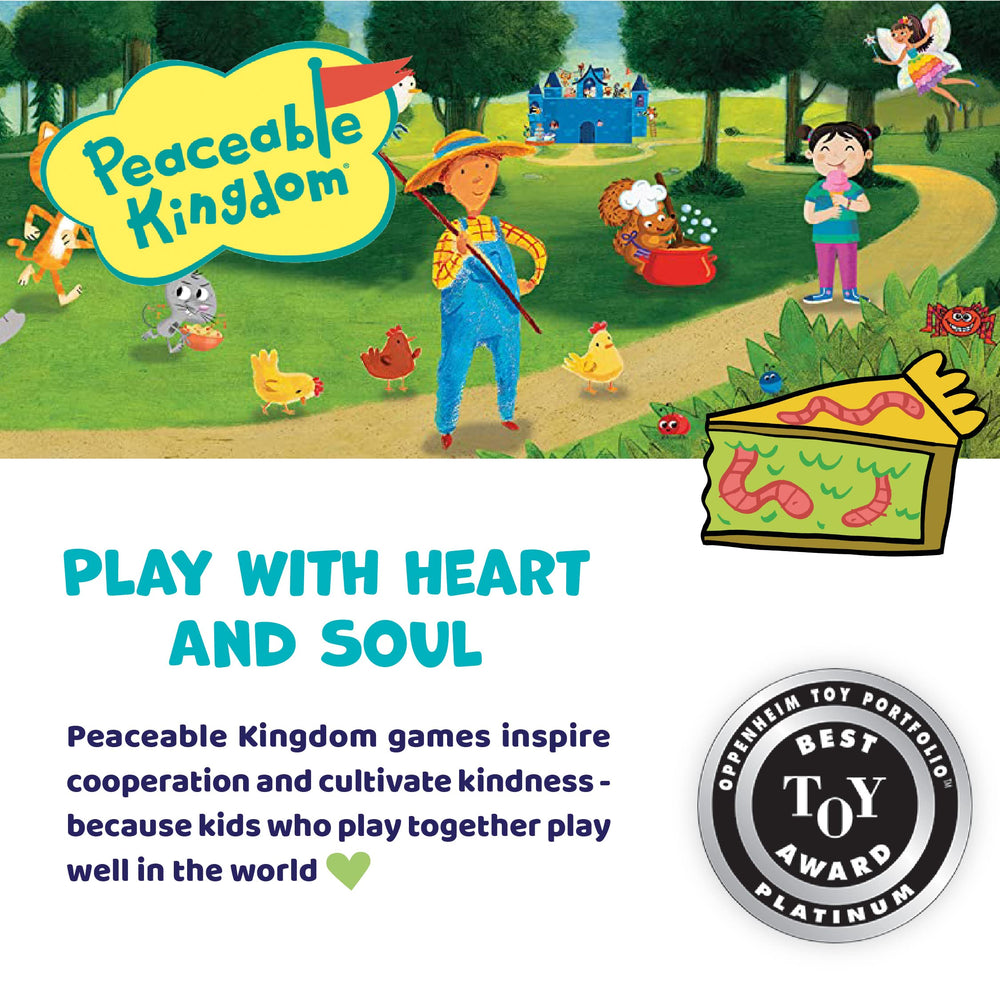 Peaceable Kingdom Feed the Woozle game-box keeps components organized for quick sessions.