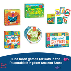 Peaceable Kingdom Fish Stix box back highlighting contents and portability