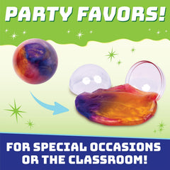 Peaceable Kingdom Galactic Slime Ball glow-friendly design adds visual appeal