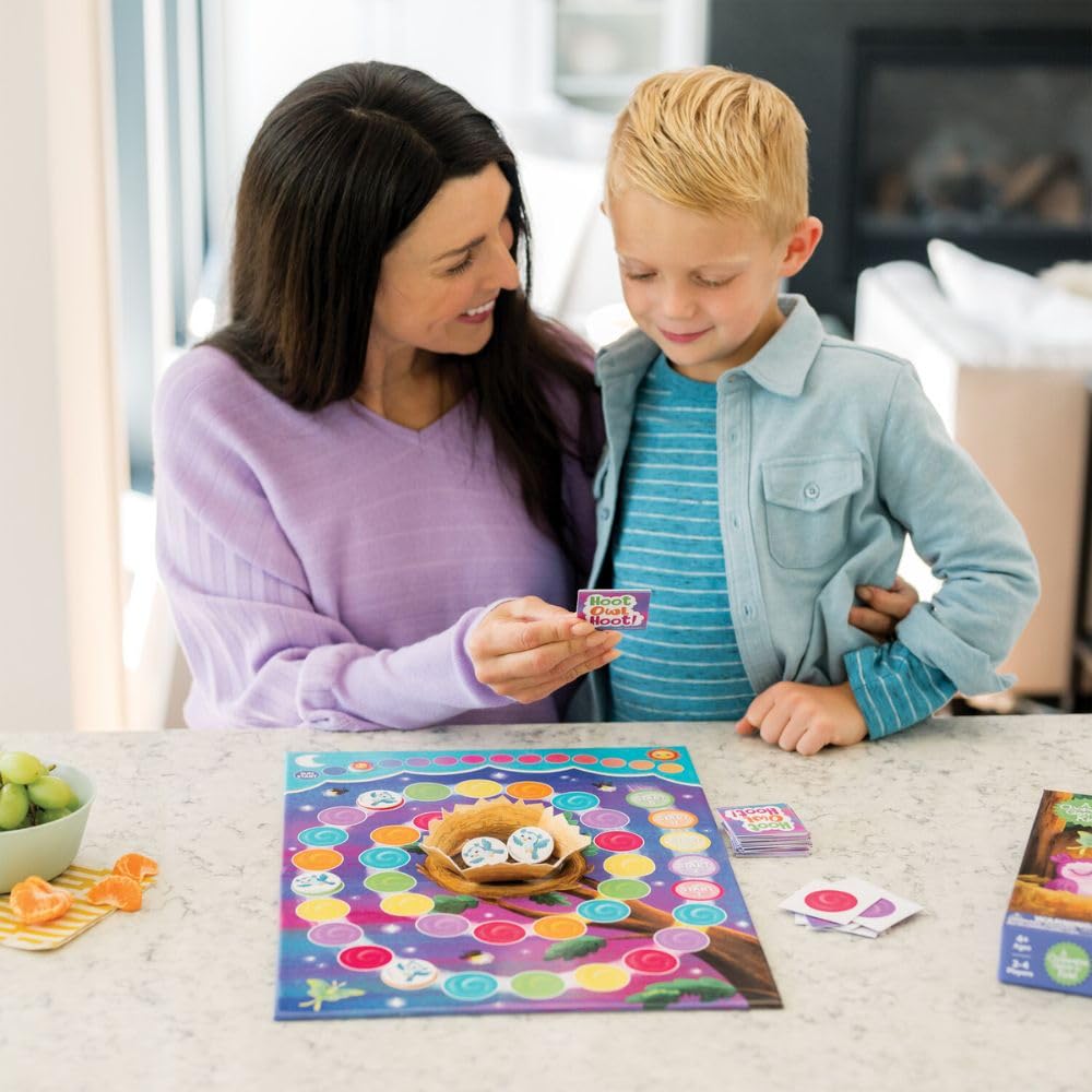 Peaceable Kingdom Hoot Owl Hoot game board set for cooperative play