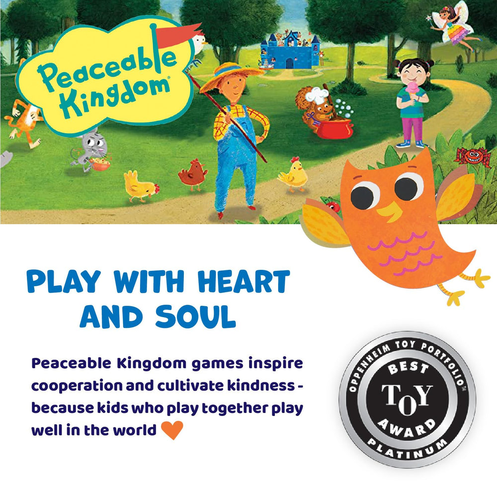 Peaceable Kingdom Hoot Owl Hoot players cooperatively guide owls to the nest