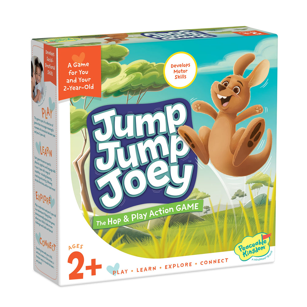 Peaceable Kingdom Jump Jump Joey pads close up promoting gross motor play