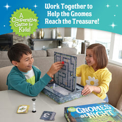 Peaceable Kingdom magnetic gnome movers demonstrate easy cooperative piece manipulation