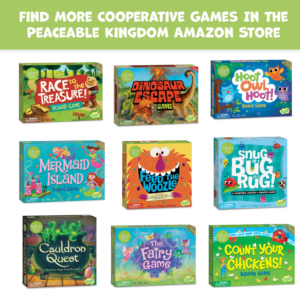Peaceable Kingdom Race to the Treasure frustration-free packaging for easy setup