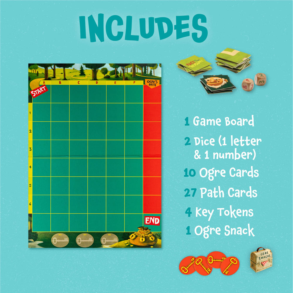 Peaceable Kingdom Race to the Treasure three-player setup for flexible play