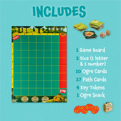 Peaceable Kingdom Race to the Treasure three-player setup for flexible play