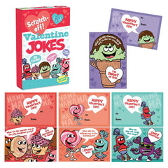Peaceable Kingdom scratch-off valentines cards 28-pack front cover, great for classroom exchanges.