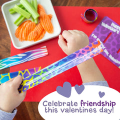 Peaceable Kingdom 28-card valentines set ready for distribution