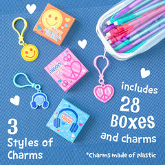 Peaceable Kingdom headphone charm close-up with zipper clip.