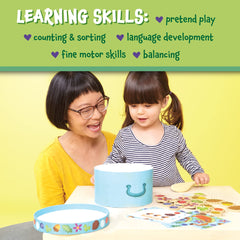 Peaceable Kingdom 24 wooden ingredients for tactile counting and sorting activities