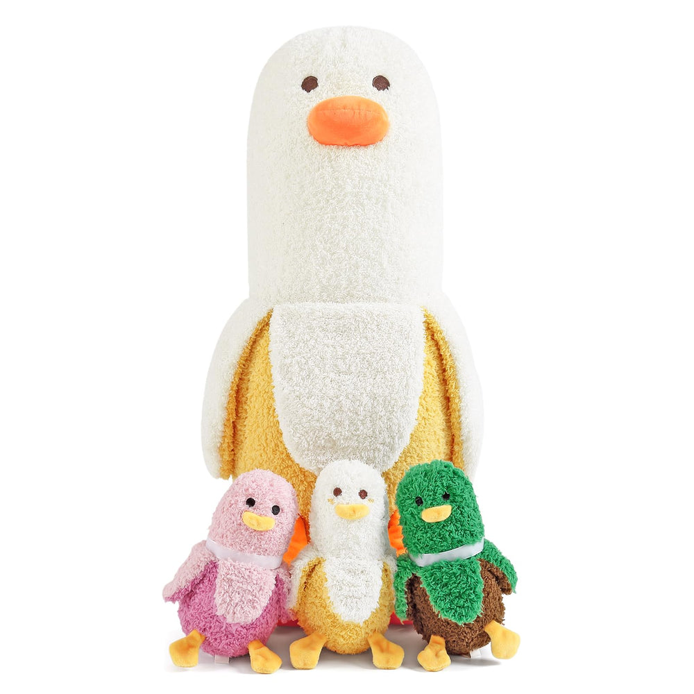 PEACH CAT Banana Duck gift-ready plush set.