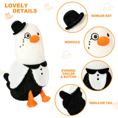 PEACH CAT Banana Duck Plush with evening collar adding character