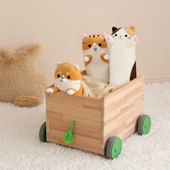 PEACH CAT long cat pillow makes a cute, comforting gift for friends and kids.