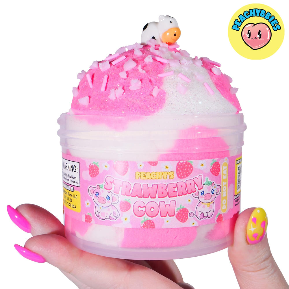 Peachybbies scented slime suitable for ASMR and calming sensory moments