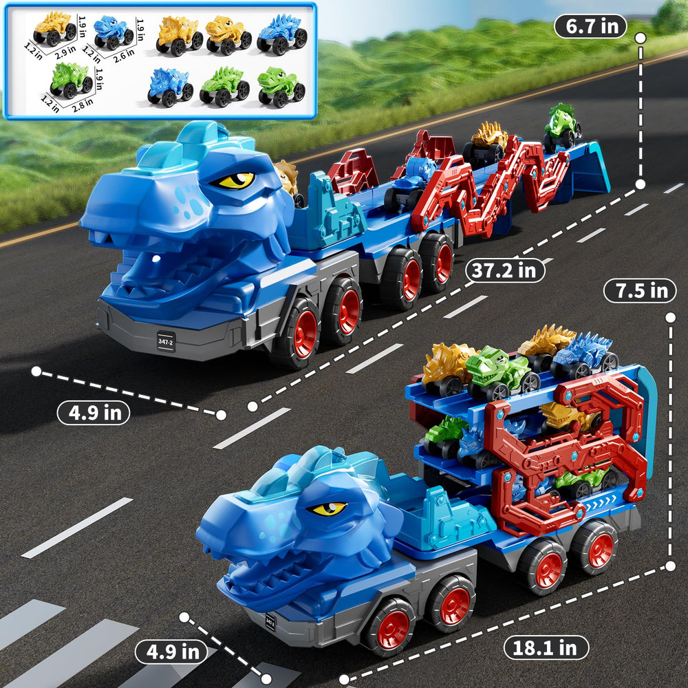 PEADUCK foldable dinosaur track designed for portable racing fun.