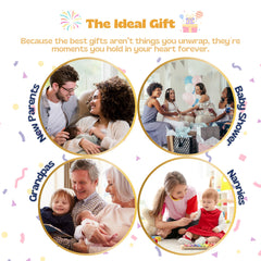 Peak and Rainbow gift-ready packaging for thoughtful new-parent gifts.
