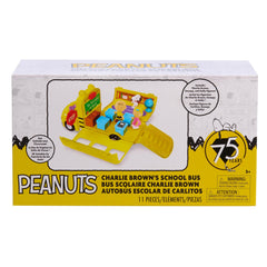 Peanuts Charlie Brown's School Bus packaging and gift-ready display.
