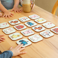 Peapod Play chicken card promotes quick recall in toddlers.