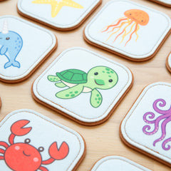 Peapod Play octopus card features easy-to-grip texture for little fingers