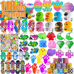 Pebatoor 118 Pcs party favors assortment ready for kids' celebrations