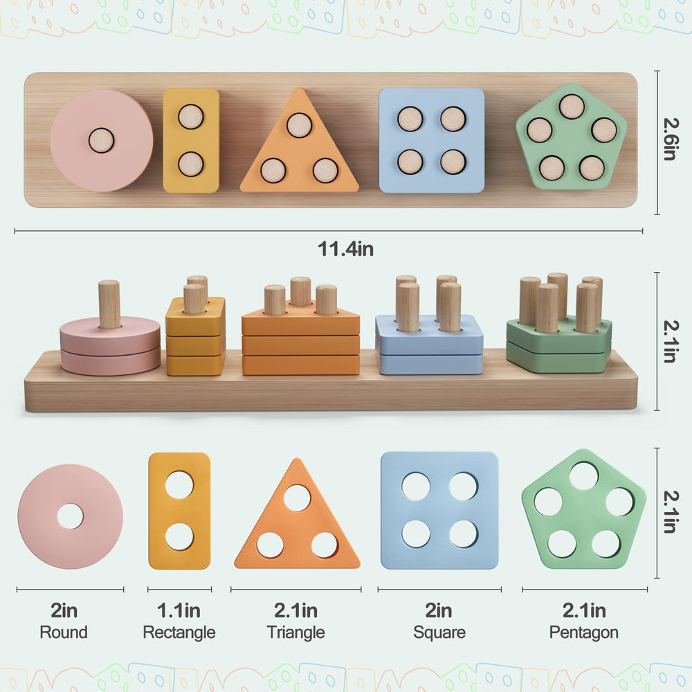PEBIRA safety rounded edges design protects little hands during play