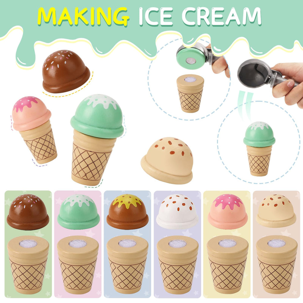 Peccvon popsicle stand completes ice-cream shop play experiences.