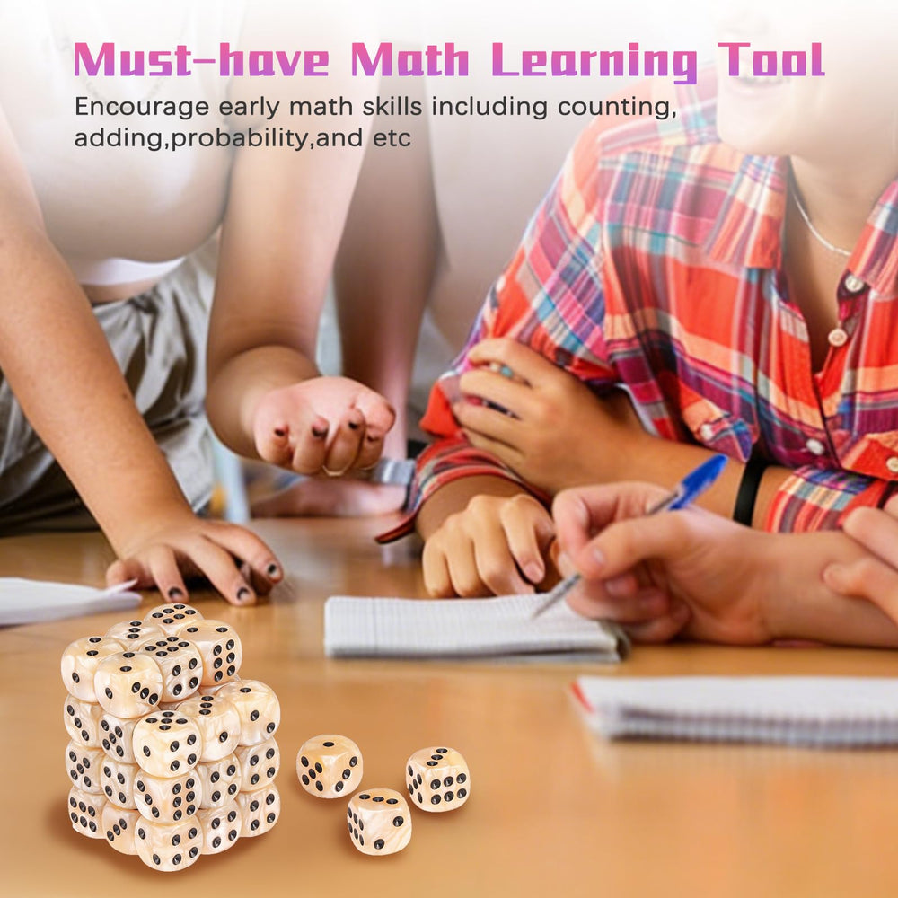 PECHOI classroom-friendly dice set aiding math and probability activities