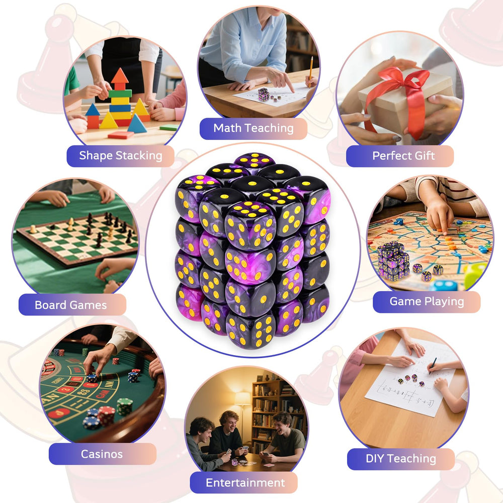 PECHOI durable acrylic dice deliver long-lasting performance for family games