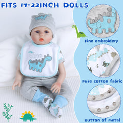 Pedolltree dino bib; stylish, easy-to-clean accessory for feeding time.