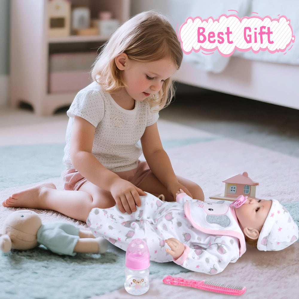 Pedolltree magnetic pacifier completes care-ready doll accessory set.