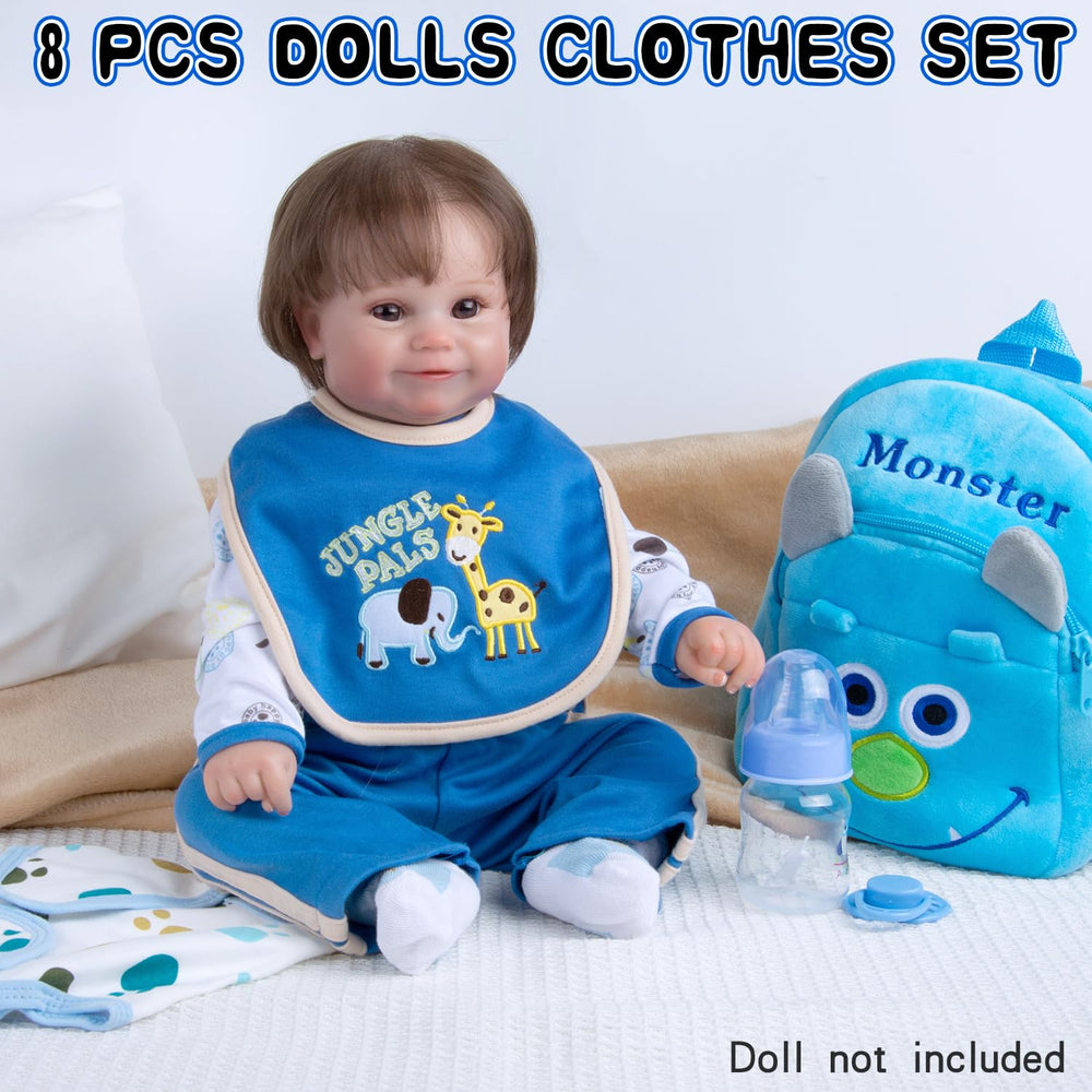 Pedolltree magnetic pacifier included for realistic doll play.