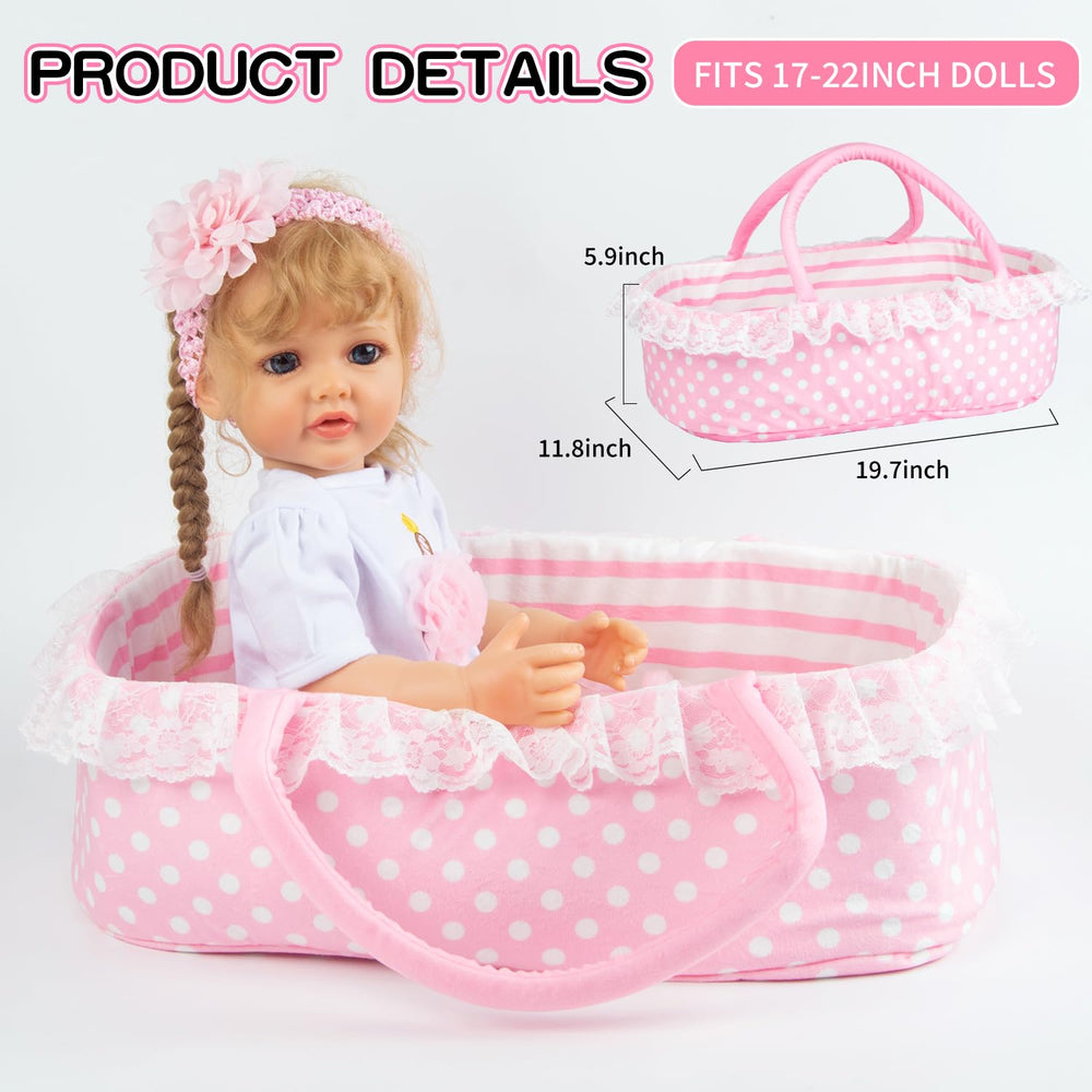 Pedolltree pink diaper as soft realistic accessory for pretend care