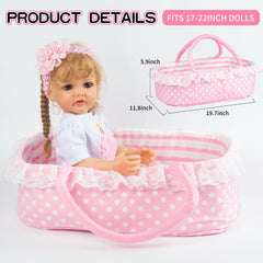 Pedolltree pink diaper as soft realistic accessory for pretend care