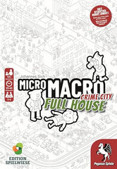 Pegasus Spiele MicroMacro 16 cases card bundle supports varied investigations.