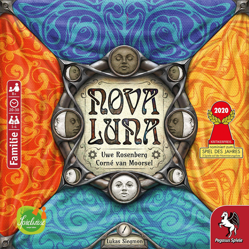 Nova Luna box cover by Pegasus Spiele invites family play